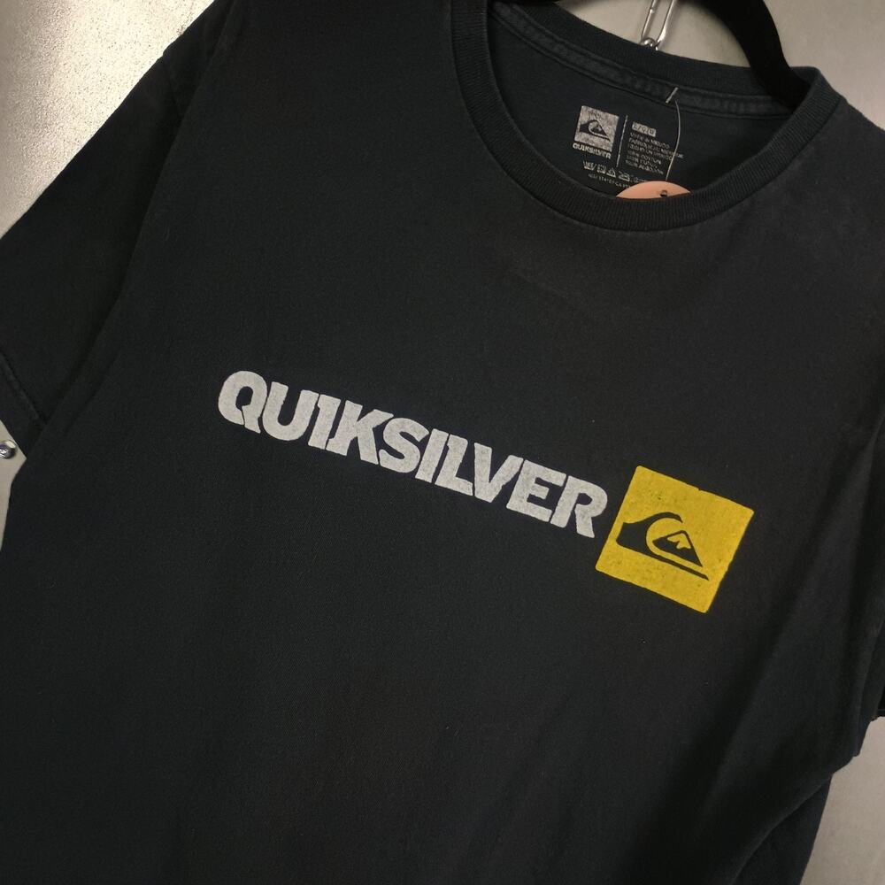 Quicksilver Vintage Y2K Surf Skate Faded Grunge Shirt Large Cyber Mall Cali
